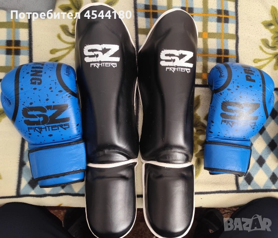 Боксови ръкавици и протектори за крака – SZ, снимка 2 - Бокс - 53776115