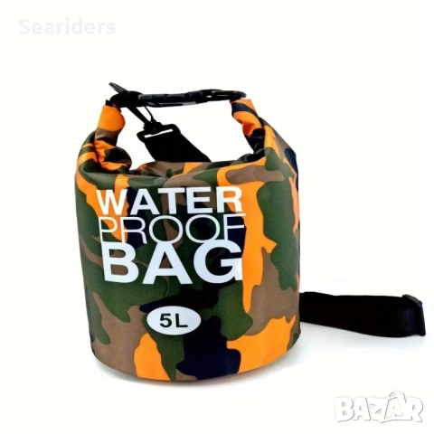 Водоустойчиви сухи торби - различни обеми - от 2 до 20 литра, снимка 4 - Къмпинг мебели - 53491359