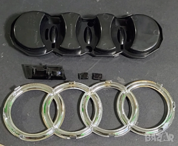 Емблеми за Audi A6 S6, 2016, за предна решетка, емблема Audi А6 Ауди S6, комплект , снимка 2 - Аксесоари и консумативи - 52219735