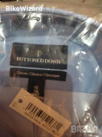 Buttoned Down Мъжка памучна немачкаема риза с класическа кройка Supima НОВА, снимка 7 - Ризи - 34855161