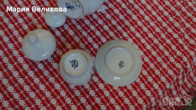 Български порцелан ,чайник ,захарница и др., снимка 3 - Сервизи - 41443266