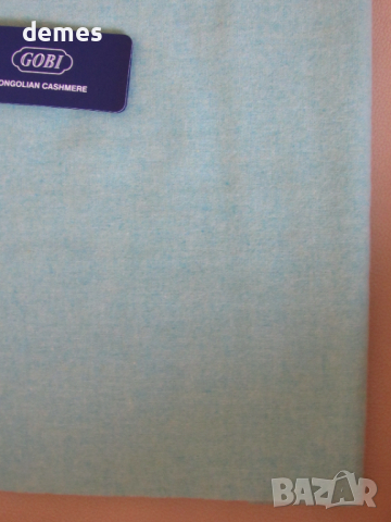  Фин шал 100% кашмир, цвят мента, Монголия, снимка 12 - Шалове - 23468336