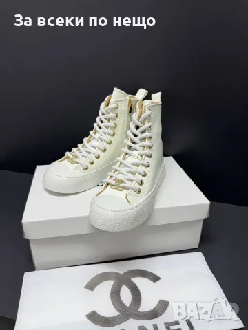 Chanel Дамски Боти Тип Спортно-Елегантни Кецове Шанел - Различни Цветове Код E178, снимка 15 - Дамски боти - 55948183