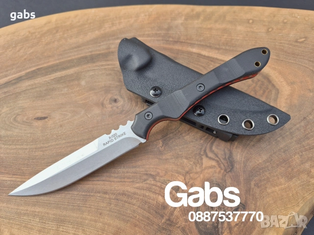Тактически нож TOPS KNIVES Rapid Strike X-020,фултанг, снимка 10 - Ножове - 53377038
