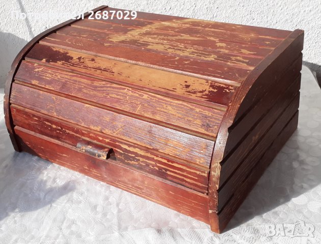 стара дървена кутия за хляб, снимка 4 - Други - 35674945