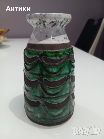Стара маркирана ваза ръчна изработка , снимка 2 - Вази - 52470976