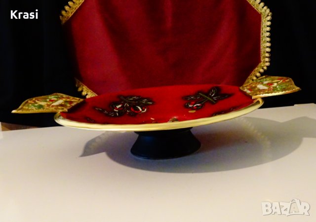 Висока бронзова фруктиера Израел 38 см.,720 гр. , снимка 8 - Антикварни и старинни предмети - 33932216