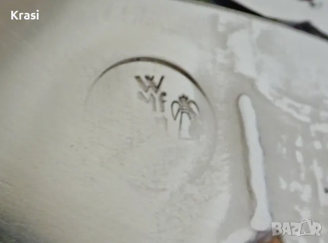 Пано,плакет от калай Лютнист,WMF , снимка 6 - Антикварни и старинни предмети - 49496593