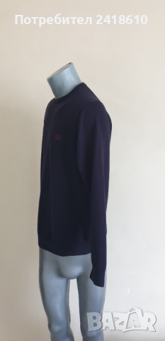 Fred Perry Merino Wool/ Cotton Mens Size M НОВО! ОРИГИНАЛ! Мъжки тънък Вълнен Пуловер!, снимка 7 - Пуловери - 44826702