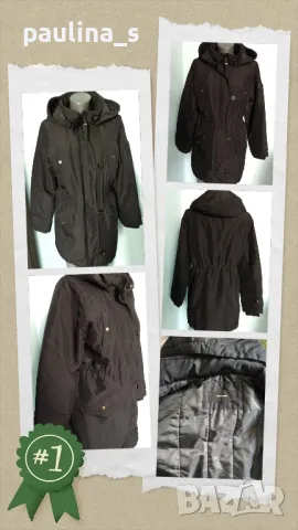 Марково топло яке тип парка с вата "Bonita" / голям размер , снимка 20 - Якета - 43725157