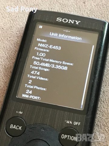 Sony NWZ-E453 mp3/4 плеър