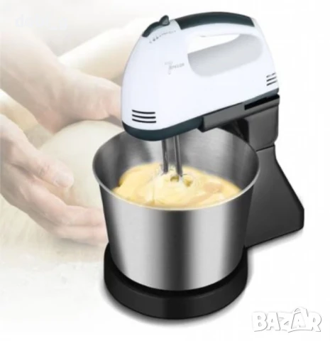 Миксер с купа от неръждаема стомана – 250 W, 2L, 7 скорости, снимка 7 - Миксери - 51277428