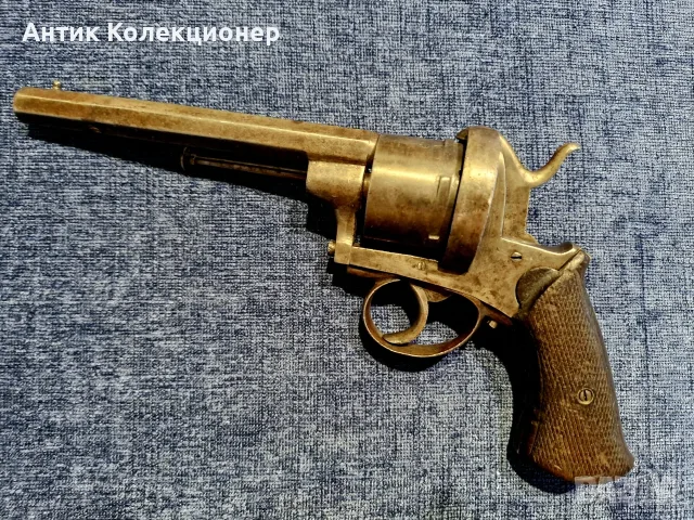 Белгийски шифтов револвер Lefaucheux, XIX век, снимка 5 - Антикварни и старинни предмети - 55771555