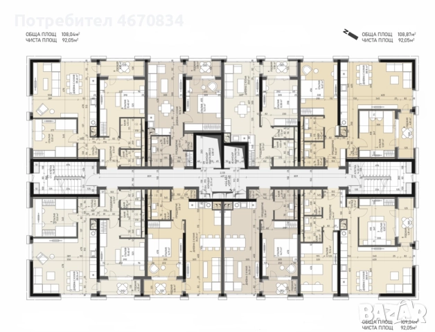 Продава 3-СТАЕН Central Park SOFIA , снимка 4 - Апартаменти - 52680156