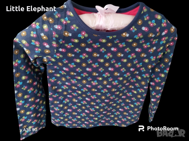 Блузка с дълъг ръкав за 5-6 год мом цветчета с листенца,колекция"Flowers",Англия/нова