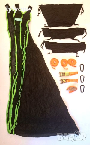 ГИГАНТСКИ Триточков ХАМАК Триъгълна люлка за 3 души *280см * Три точки, снимка 9 - Къмпинг мебели - 53873023