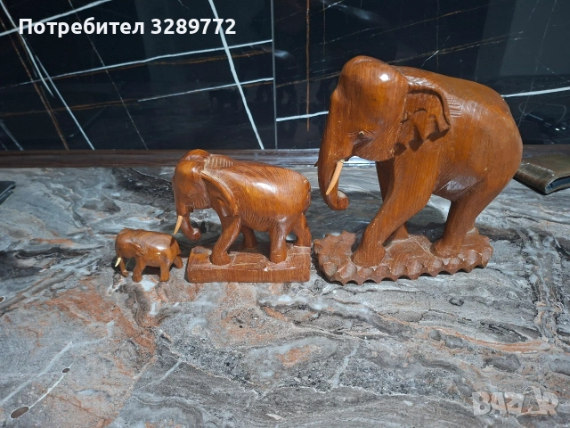 слонове.от дърворезби, снимка 4 - Статуетки - 53337537