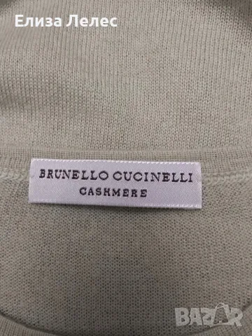 Brunello Cucinelli кашмирен пуловер размер S, снимка 5 - Блузи с дълъг ръкав и пуловери - 55728996