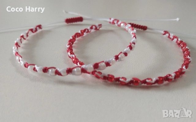 Комплект 2гривни мартенички , снимка 4 - Шноли, диадеми, ленти - 53294395