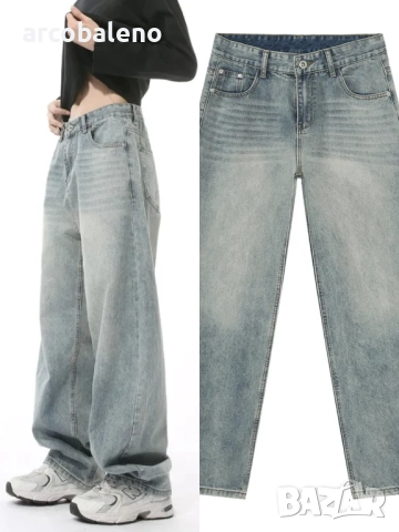 Мъжки изпрани широки дънки, 5цвята , снимка 6 - Дънки - 51514966