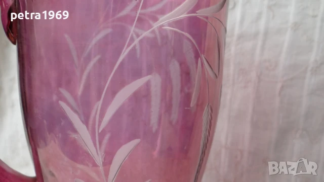 Кристална гравирана кана, снимка 5 - Други - 50748890