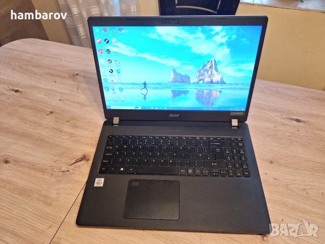 Лаптоп Acer Travelmate 4-ядрен Core i5-10210U 15,6'' Full HD 256GB SSD+16GB Optane 16GB DDR4 Win10 , снимка 1 - Лаптопи за работа - 44318834