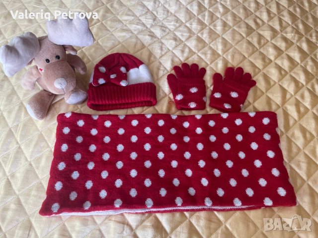 Комплект Mayoral,2-4 год, снимка 1 - Шапки, шалове и ръкавици - 41230303