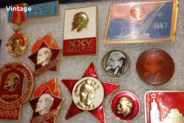 Значки 13 броя Ленин