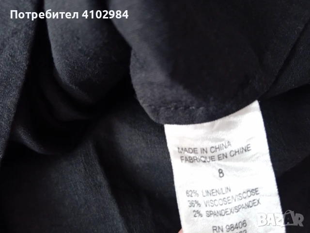 Лен рокля ХS/S, снимка 4 - Рокли - 50709326