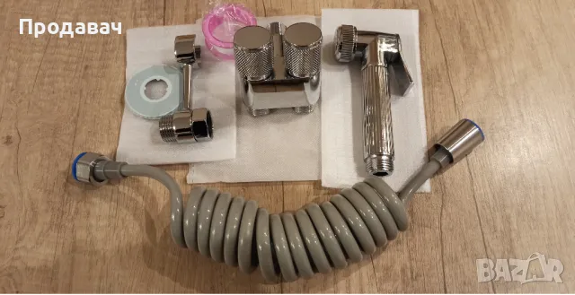 Душ система за тоалетна/биде (хром,черно,сиво,бяло GOLD), снимка 5 - Душове - 45370018