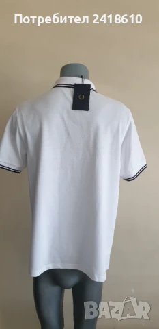 Fred Perry Pique Cotton Mens Size 50 / L НОВО! ОРИГИНАЛ! Мъжка Тениска!, снимка 4 - Тениски - 50822615