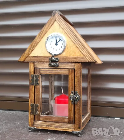 Дървена тематична къщичка с часовник , снимка 6 - Декорация за дома - 46089998