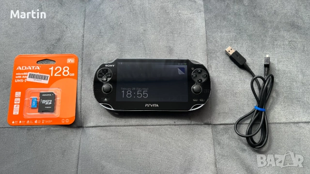 Modded Sony PS Vita PCH-1100 Piano Black 128GB/256GB, снимка 2 - PlayStation конзоли - 53740276