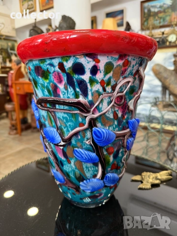 Многоцветна стъклена ваза - Murano. №7382