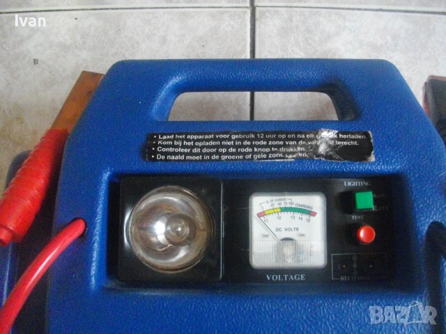 12V/24V-Немска Енергийна Зарядна Станция С Компресор/Зарядна Станция Black Decker-450А-Английска, снимка 3 - Компресори - 40732908