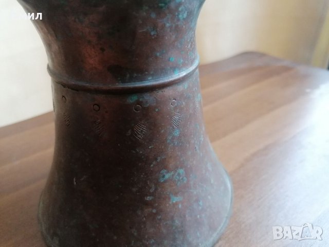 Голямо старо медно джезве, снимка 3 - Колекции - 35881701