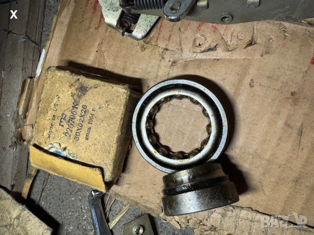 ЛАГЕР 226706К ГПЗ ПРЕДНА ГЛАВИНА МОСКВИЧ 402, 407, 403, 408 ДО 1964 Г. НОВ СССР 30 Х 62 Х 26 ММ, снимка 2 - Части - 51723305