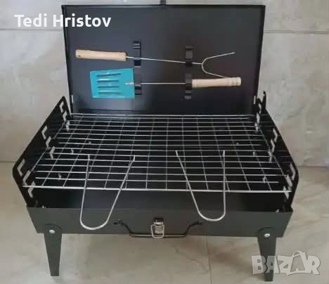 Градинска сгъваема скара за къмпинг и пикник, снимка 3 - Скари - 52988860