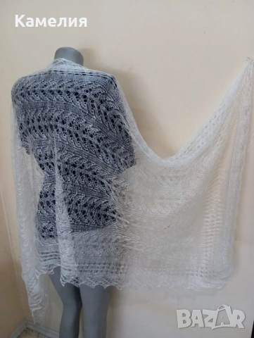 Шал от кози пух 