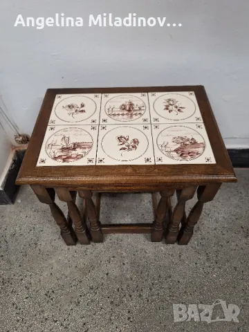 К - н три помощни масички с плочки , снимка 4 - Маси - 50080863