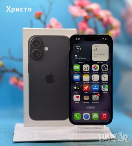 ГАРАНЦИОНЕН!!! Apple iPhone 16, 128GB, 5G, Black, снимка 5 - Apple iPhone - 53183443