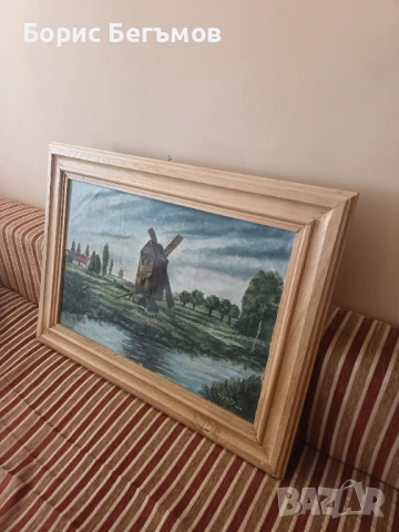 Картина Воденицата маслени бои , снимка 4 - Картини - 53747442