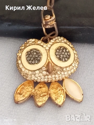 Метален ключодържател бухал 🦉 с кристали за КОЛЕКЦИЯ ДЕКОРАЦИЯ 24674, снимка 2 - Колекции - 51119358