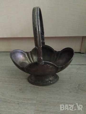 стара метална купа,бонбониера арт деко