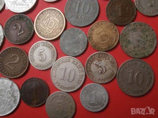 Лот стари не поватрящи се германски монети , снимка 5 - Нумизматика и бонистика - 44259436