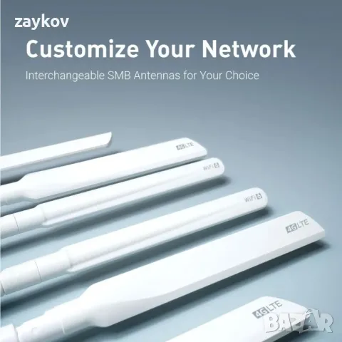 GL.iNet GL-X3000 (Spitz AX) 5G NR AX3000 клетъчен шлюз рутер, Wi-Fi 6, Multi-WAN, снимка 7 - Рутери - 50144853