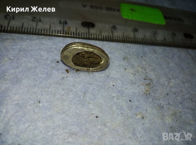 ЛАПИС ЛАЗУЛИ ГОЛЯМ НАТУРАЛЕН ШЛИФОВАН СКЪПОЦЕНЕН КАМЪК в СРЕБЪРЕН ОБКОВ от СТАРИНЕН ПРЪСТЕН 38381, снимка 16 - Антикварни и старинни предмети - 42117586