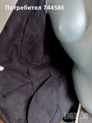 Дамско палто с косъм и кожа, снимка 6 - Палта, манта - 38657389