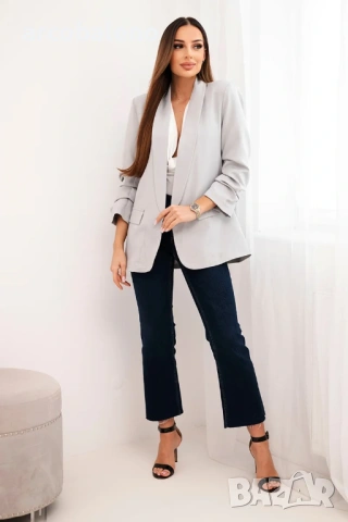Елегантно дамско сако с ревери, 11цвята , снимка 10 - Сака - 48813882