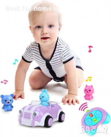 Електрическа радиоуправляема състезателна кола с музикални светлини и животно,дистанционно управлен, снимка 5 - Електрически играчки - 40234211